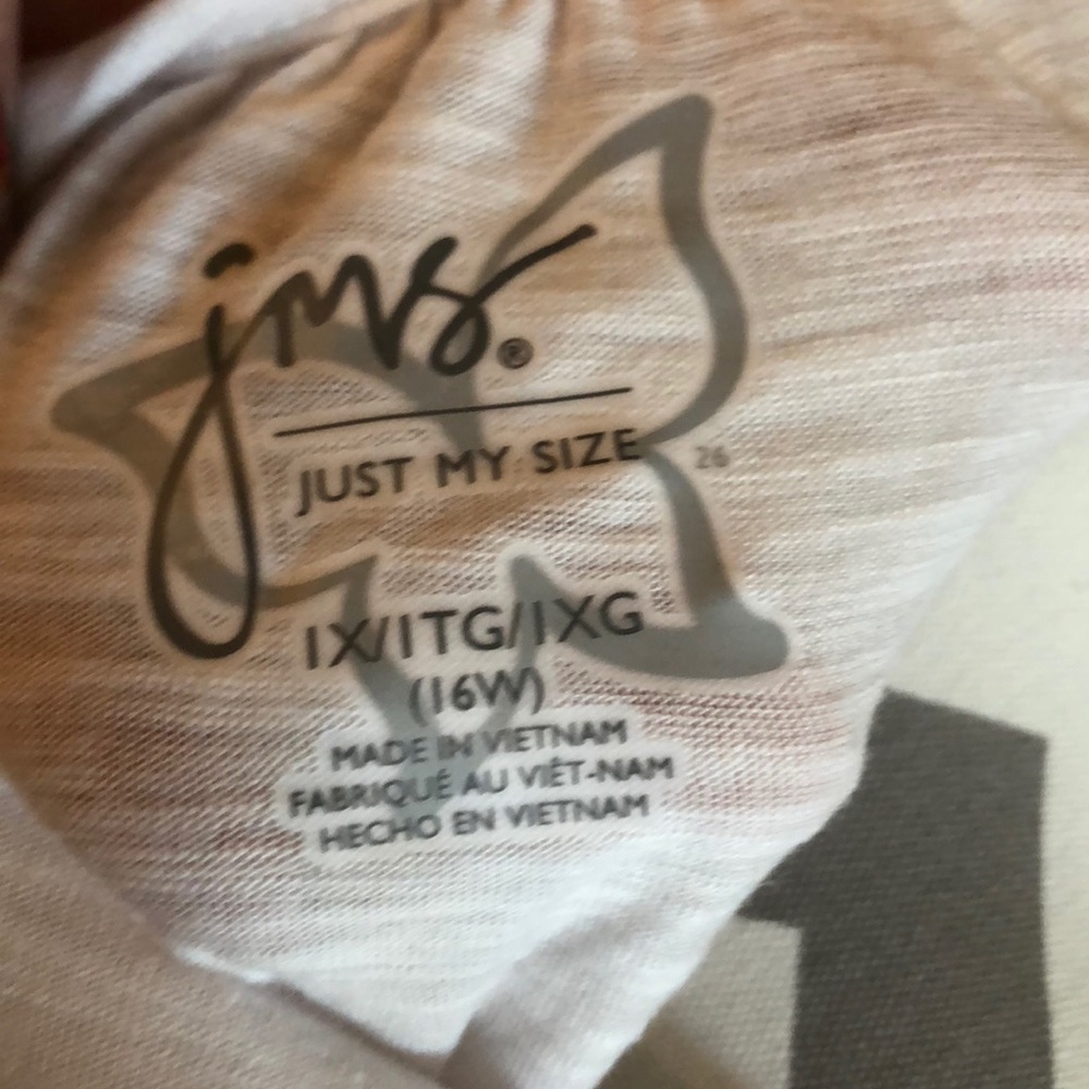 Plus size 1X Just my size in white brand new - Picture 5 of 5